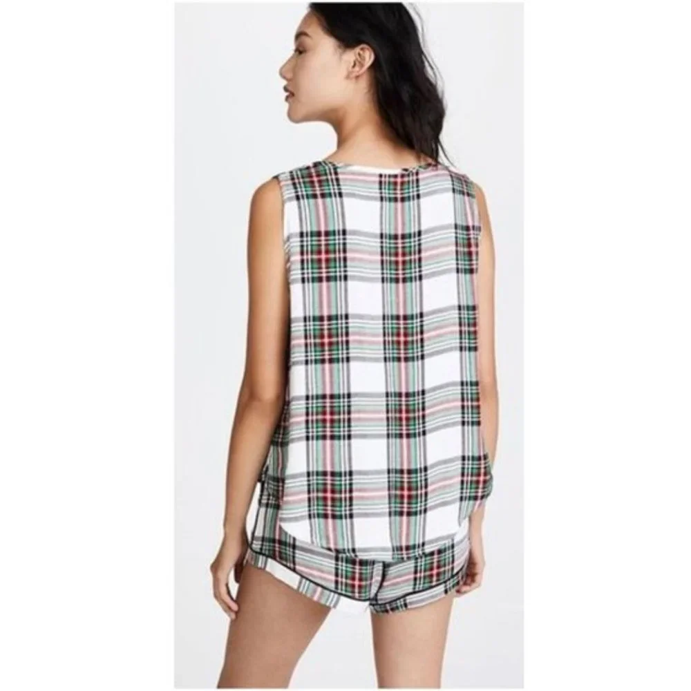 Plush Ultra Soft Plaid Woven Pajama Set